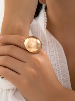 Geometric Half Ball Ring