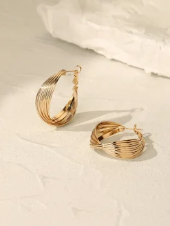 Geometric Metallic Earrings