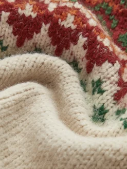 Geometric Pattern Breasted Cardigan