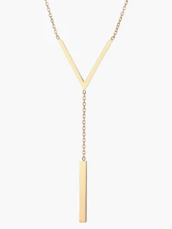 Geometric Pendant Chain Necklace