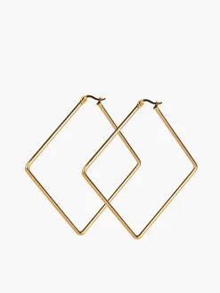 Geometric Square Pendant Earrings