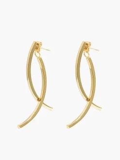 Geometric Stud Pendant Earrings