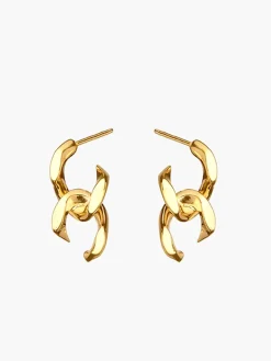 Geometric Twist Stud Earrings