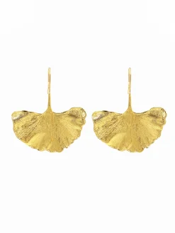 Ginkgo Leaf Earrings