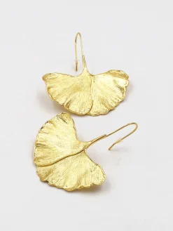 Ginkgo Leaf Earrings