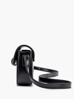 Glossy Buckle Clutch & Shoulder Bag
