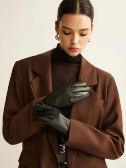 Goatskin Windproof Fleece Lined Gloves