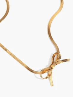 Gold Bow Necklace