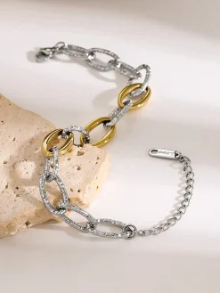 Golden & Silver Link  Bracelet