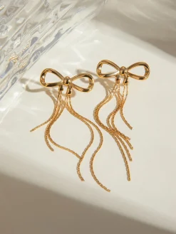 Golden Bow Earrings