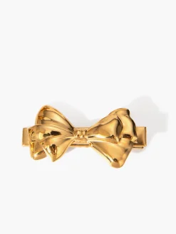 Golden Bow Hair Accessory