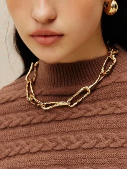 Golden Chunky Chain Necklace