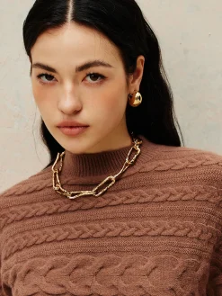 Golden Chunky Chain Necklace