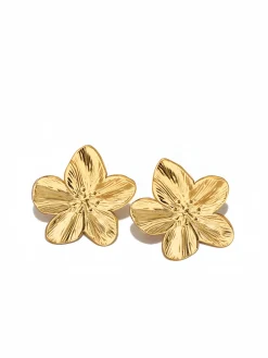 Golden Flower Earrings