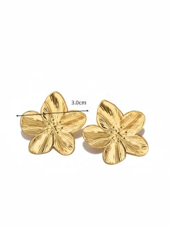 Golden Flower Earrings