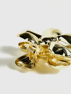 Golden Flower Hair Claw