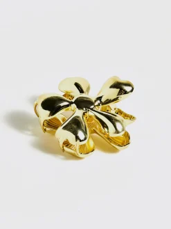 Golden Flower Hair Claw