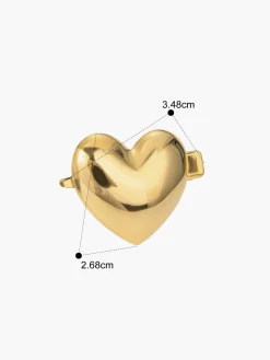 Golden Heart Hair Clip