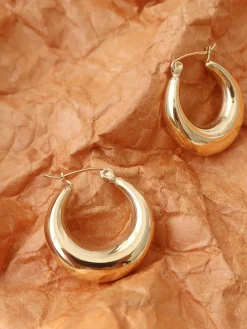 Golden Hoop Earrings