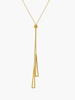 Golden Lariat Tassel Necklace