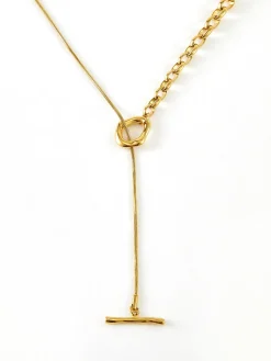 Golden Lariat Y-Necklace
