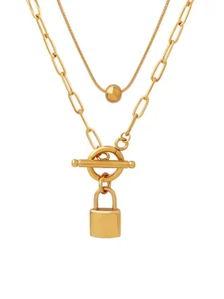 Golden Padlock Necklace