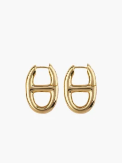 Golden Pig Nose Earrings
