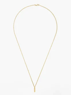 Golden Strip Pendant Necklace