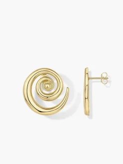Golden Swirl Earrings