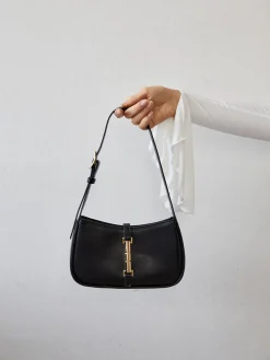 Golden Wist Lock Shoulder Bag