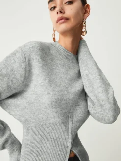 Half Zip Fuzzy Sweater