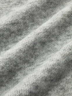 Half Zip Fuzzy Sweater