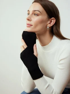 Half-Finger Knit Gloves