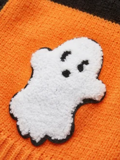 Halloween Pumpkin Breasted Knit Top
