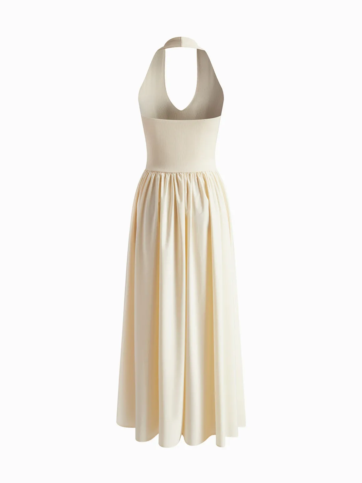 Halter Backless Pockets Dress