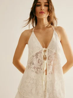 Halter Floral Sheer Pants Set