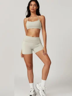 Halter Skinny Quick-Drying Shorts Set