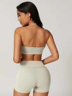 Halter Skinny Quick-Drying Shorts Set
