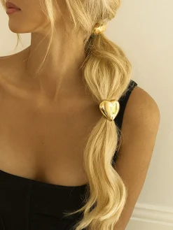 Heart Metal Hair Tie