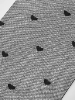 Heart-Pattern Sheer Tights