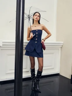 High Heel Ruched Knee-High Boots