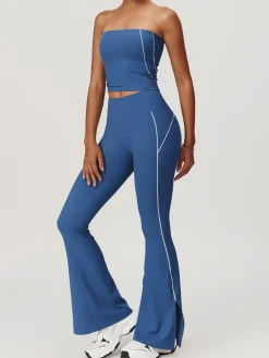 High Waist Hip-Lifting Flare Leggings