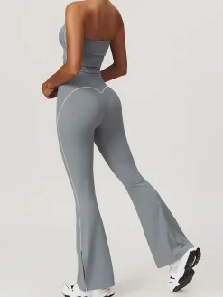 High Waist Hip-Lifting Flare Leggings