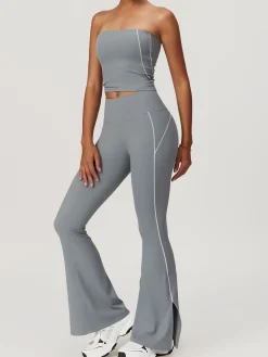 High Waist Hip-Lifting Flare Leggings