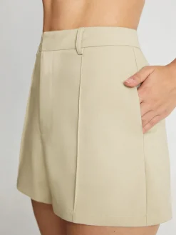 High Waisted Mini Trouser Shorts