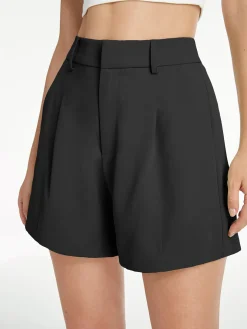 High Waisted Pastel Trouser Shorts