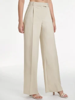 High Waisted Relaxed Fit Wide Leg Dress Pants
