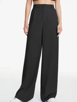 High Waisted Wide Leg Relaxed Fit Trousers