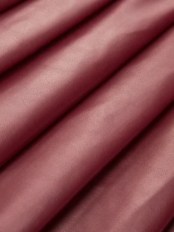 High-Waist Metal-Detail Asymmetrical Pleated Skirt