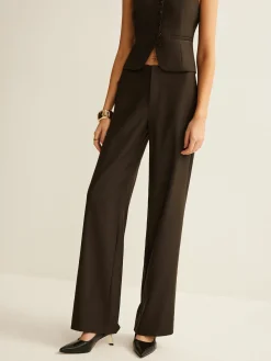 High-Waist Straight Pants